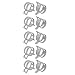 uxcell 10 Pcs 14mm Spring Band Type Action Fuel Hose Pipe Low Pressure Air Clamp White
