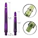 LinkVisions Dart Shafts Steel Soft Tips Aluminum Alloy Nylon Shaft PC Shaft Dart Stems 24 Pack