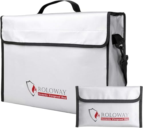 Bolsa ignífuga SEKAM para proteger documentos importantes de incendios en casa