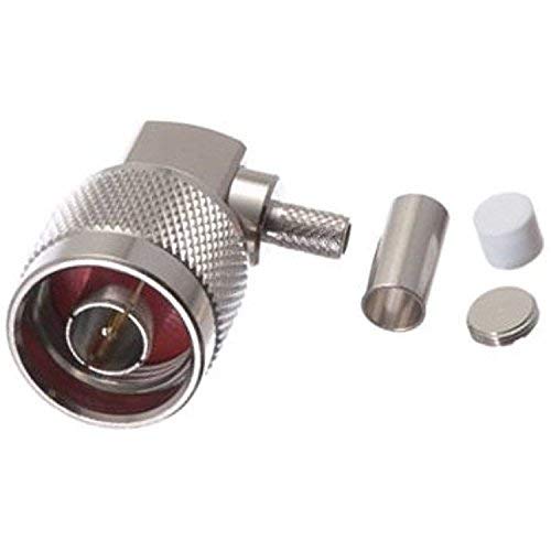 5pack N Male Right Angle Crimp Connector for RG58LMR-195RG142 Type Cable Ships from USA