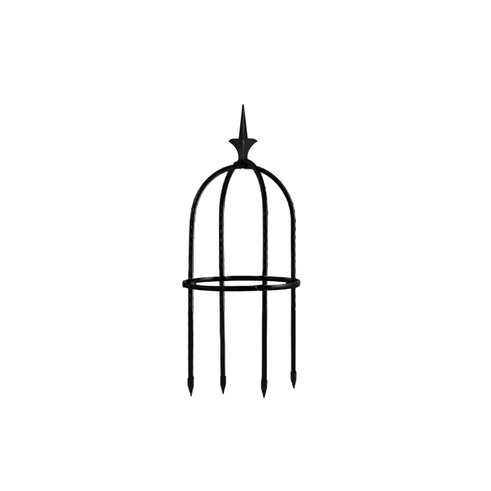 Garten-Obelisk Rankhilfe Aus Metall – 150 Cm, Schwarz, Für Rosen, Kletterpflanzen & Tomaten – Stabile Pflanzenstütze
