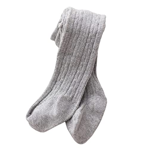 Image of SYGA Baby Tights For Girls Soft Cotton Infant Leggings Toddler Solid Knit Stockings Socks Newborn Warm Crochet Pants