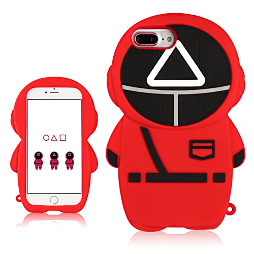 Sjiwkso for iPhone 6 Plus/6S Plus/7 Plus/8 Plus 5.5 Case Silicone Cute Fun Funny Games Character Design Cool Cover Cases for Girls Boys Kids Teen Adult Fashion Red Triangle for iPhone 6/6S/7/8 Plus Sjiwkso for iPhone 6 Plus/6S Plus/7 Plus/8 Plus 5.5" Case Silicone Cute Fun Funny Games Character Design Cool Cover Cases for Girls Boys Kids Teen Adult Fashion Red Triangle for iPhone 6/6S/7/8 Plus