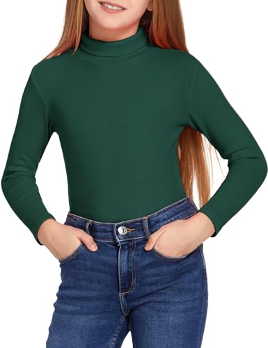 Arshiner Kinder Rollkragen Shirt Mädchen Weiches Langarm Basic...