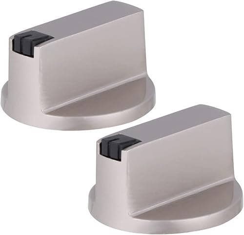 Happyyami 2 perillas universales para estufa de gas, quemador de gas de metal, perillas de control de superficie de cocina, perillas para horno,