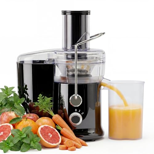 Image of NEWBULIG Centrifugal Juicer, 2.6 inch Feed Chute, Black