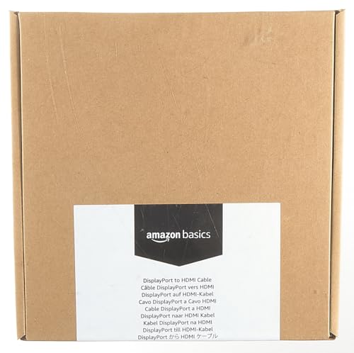 image for Amazon Basics DisplayPort to HDMI Display Cable, Uni-Directional, 1920