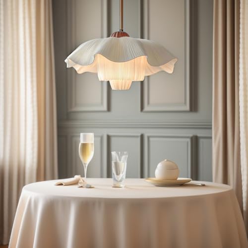 Lustre abat-jour blanc E27 suspension luminaire réglable pour cuisine et restaurant