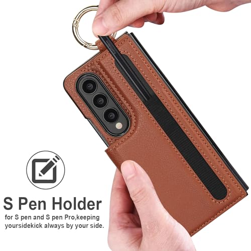 Housse Samsung Galaxy Z Fold 3 5G avec porte-stylo pour travailler en déplacement