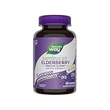 Nature's Way Sambucus Elderberry Gummies for Kids, Herbal Supplements with Vitamin C and Zinc, Gluten Free, Vegetarian, 60 Count