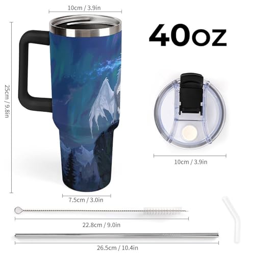 Taza de café Flying Dragon de 40 oz, termo ideal para té y agua apto para el coche 2