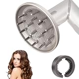 Pacote com 2 difusor grande e acessório de escova de limpeza compatível com Shark FlexStyle, bocal difusor maior atualizado para secar mais rápido e definir cabelos ondulados, encaracolados e