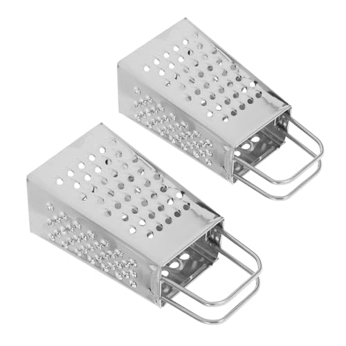Rallador mini de acero inoxidable para queso, 2 piezas miniatura 1