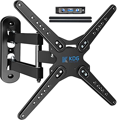 Black Friday - 80% OFF KDG TV Wall Mount for Most 28-65 Inch TVs, Full Motion TV Bracket with Articulating Arms Perfect Center Design TV Mounts Wall VESA 400x400mm Max Load 77 lbs, Single Stud (28-65)