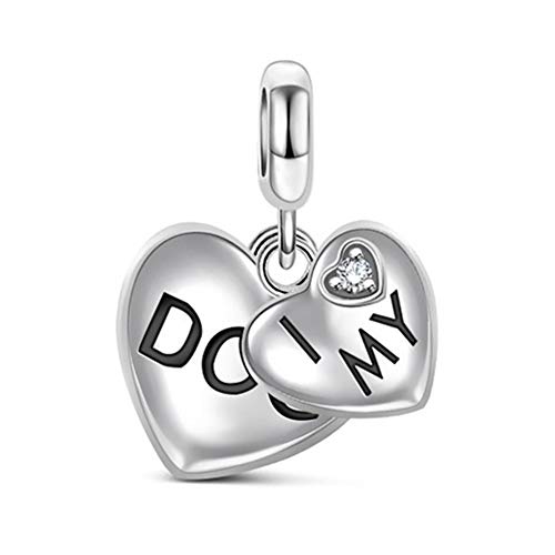 Image of GNOCE Pet Dog Bowl Bead Charm For Women, S925 Sterling Silver Bead Charm NecklaceBracelet for Her, Jewelry Gift