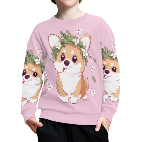 Hawapod Sweatshirts For Teens Kids Boys Girls Animal Pattern Loose Fit Casual Pullover Long Sleeve Cute Crewneck Sweatshirt3