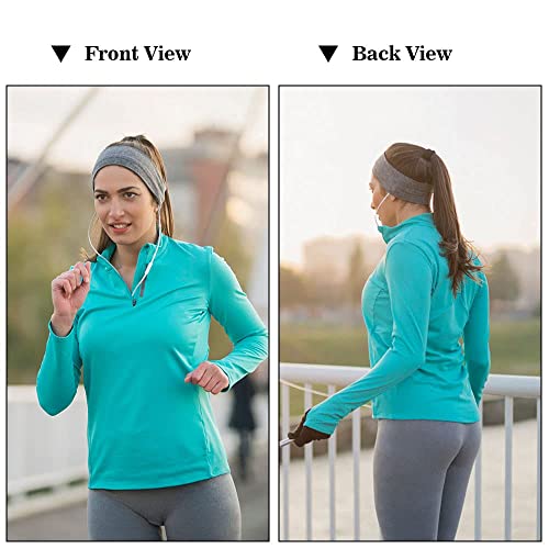 URAQT Haarband Damen,6 Stück Stirnbänder Einfarbig, Haarreifen Headwrap Turban, Elastische Headbands Bandana Vintage für Alltag Yoga Sport – Bild 7