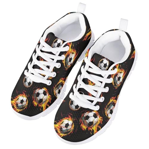 Kids Running Shoe Lace-Up Mesh Sneakers for Boys Girls Breathable Sports Shoes2