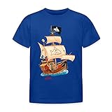Spreadshirt Käpt'n Sharky Schiffscrew Kinder T-Shirt, 110-116