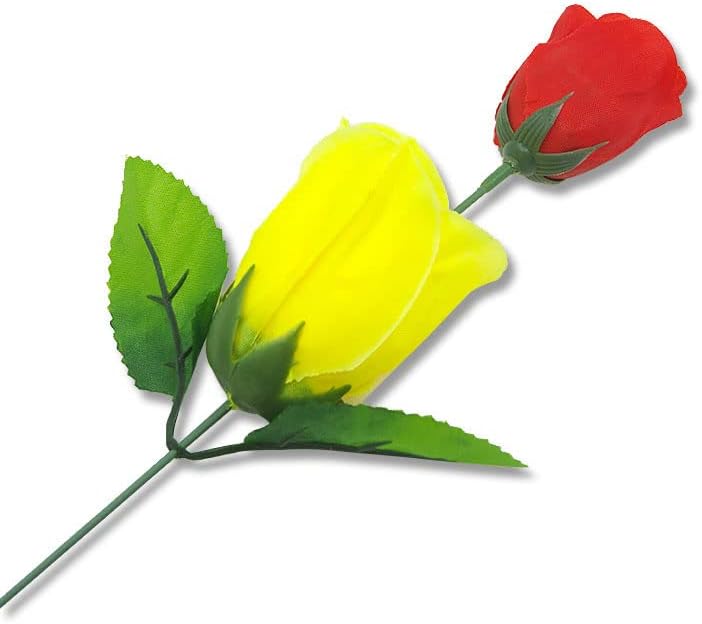 SUMAG Discoloration Roses (Red Change Yellow) Rose Magic Tricks Change Valentine's Day Color Roses Flower Magic Trick Fun Toys