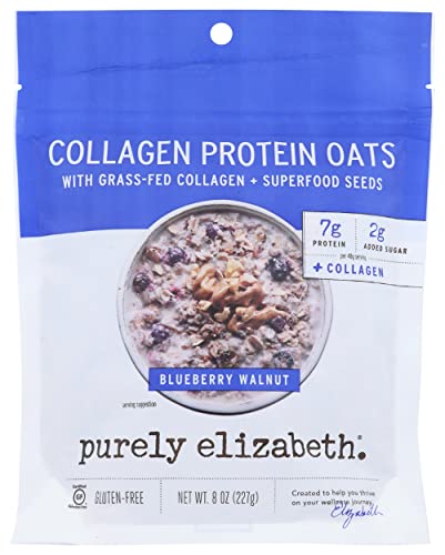 Purely Elizabeth, Oat Blueberry Walnut Collagen Pouch, 8 Ounce