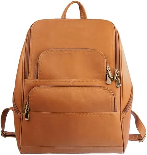 Sarge Leather Co. Julia Commuter Backpack, Top Grain Colombian Leather Laptop Backpack with Organized Compartments, Everyday Work Backpack for Office, Travel & Daily Use (SLC-702)