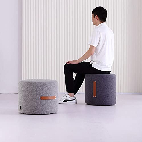 Siège de table d'appoint en pouf circulaire pour optimiser un salon encombré - 3
