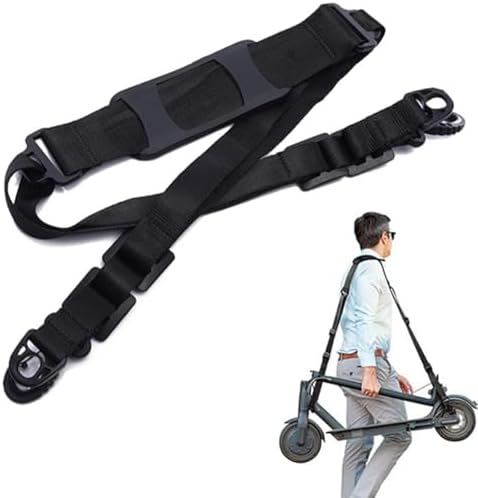 Correa de Hombro Ajustable ZILZUFA para Patinete Eléctrico, Negro...