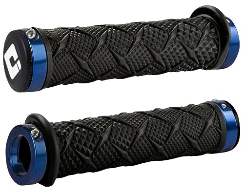 ODI X-Treme Lock-On ATV Hand Grips - Black/Blue Clamps/One Size