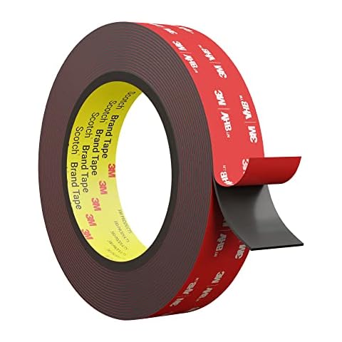 Double Sided Mounting Tape,1" x17 FT Heavy Duty Foam Adhesive for Indoor Outdoor, LED Strip Lights, Automotive Trim & Home Office Décor, Waterproof & Industrial Grade,1” x 17 FT Cover
