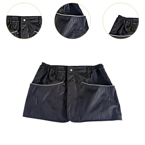 AWHAO Hundetraining Schürze mit Taschen wasserfeste robuste Hunde Handler Kleidung, Black M