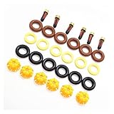 OEM NO.: 0280150415 Fangaichen 6sets Kit de reparación de inyector de Combustible 0280150440 13641703819 para E60 E39 520i 523i 525i 528i E36 328i E36 Reemplazo del automóvil AY-RK004 para Auto
