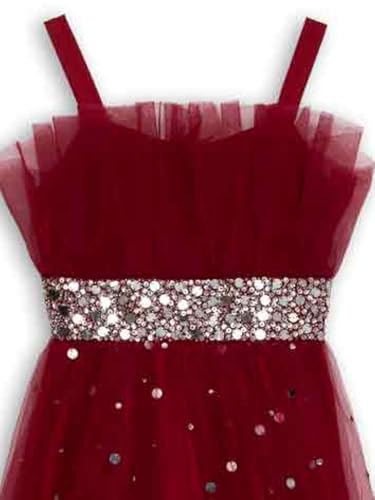 Speechless Girls' Sleeveless Sparkle Tulle Midi Party Dress3