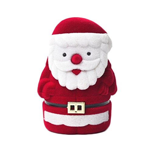 EJY Père Noël Cadeau Boîte, Bague Exposition Boîte Cas