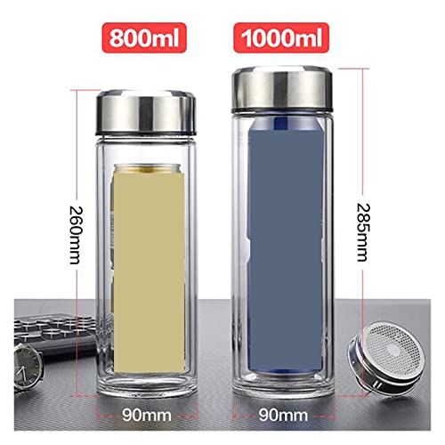 Bai Shi Wu Lekvrije Thee Fles Met Filters Rvs Dubbelwandige Draagbare Drink Citroen Water Cup Container for CarTravel (Capacity : 800ML) - Image 4