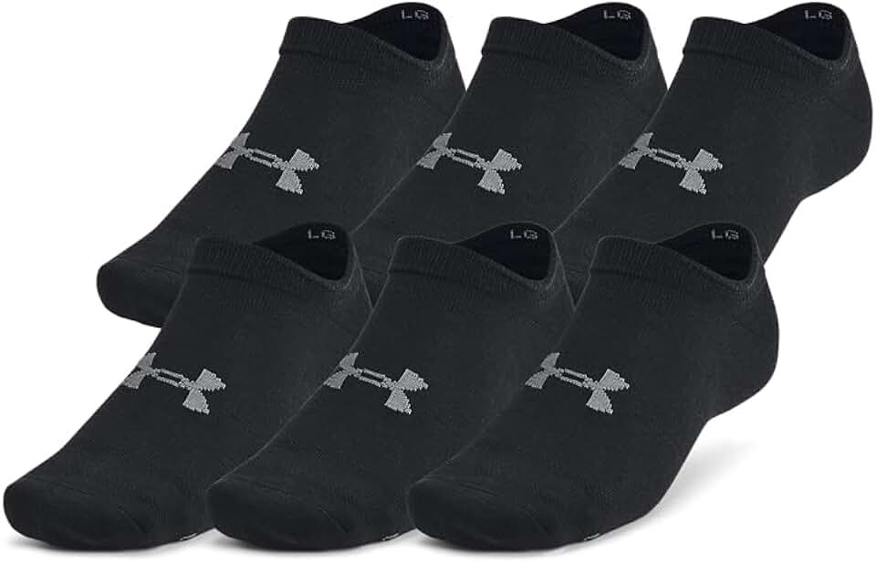 Unisex Adult Essential No Show Socks (6-Pairs)