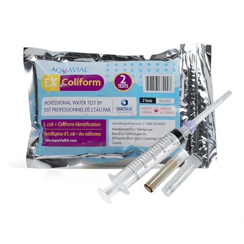 AQUAVIAL Bakterien Wasser Test Set Wassertester Wassertest-Kit Für Coliform Bakterien Trinkwasser Trinkwassertest Leitungswasser Brunnenwasser Teich See Flüss Pool Trinkwasserqualität Tester