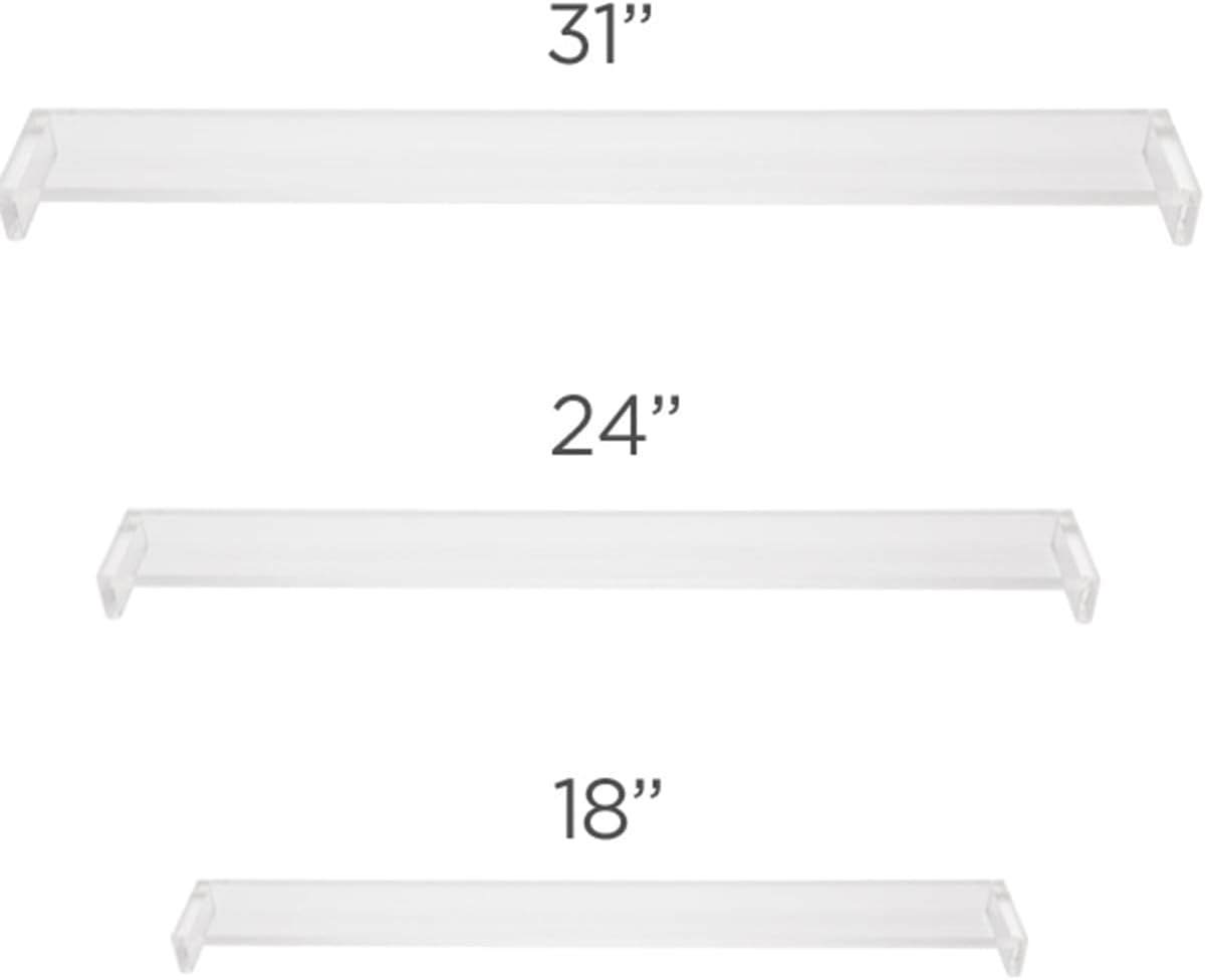 Creative Mark Artist Leaning Bridge Hand and Wrist Leaning Bridge Acrylic Used For Steady Hand Painting, Drawing & Sketching, Transparent, 24 Inch