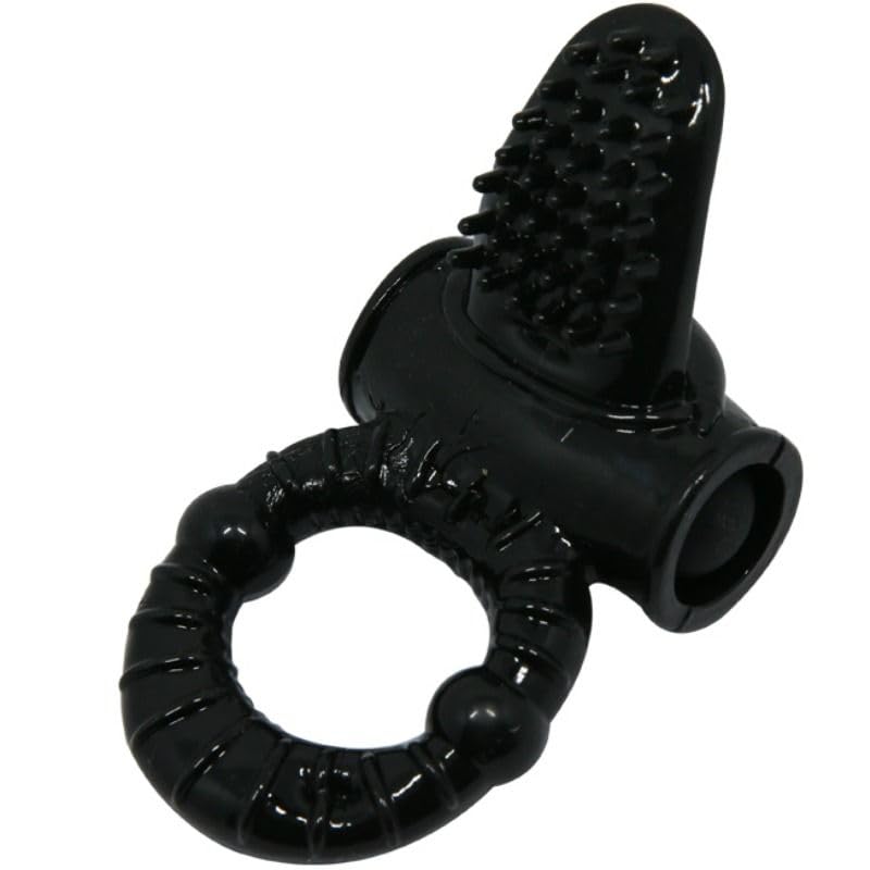Bague vibromasseur Baile For Him avec rabbit texturé 21 g pour des vibrations intenses