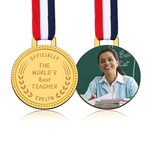 Custom Medals for Awards Design Your Own Medals Personalized Gift for Teacher Appreciation Thank You Gift for Women Men Family Outdoor Events School Awards Inspirational Medal Gift for Student Teacher
