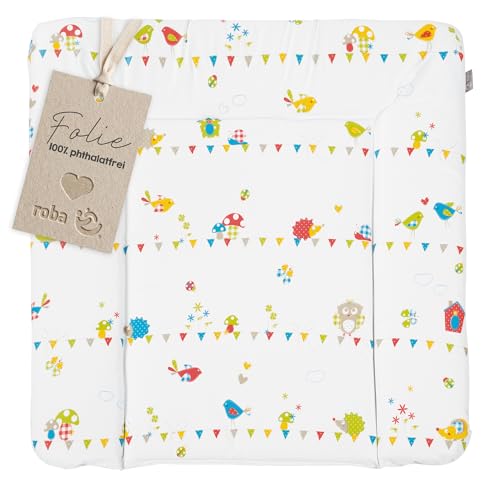 roba Wickelauflage 'Waldhochzeit', 73x75cm, weiche Wickelunterlage, Wickeltischauflage Folie phthalatfrei
