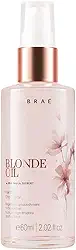 Óleo Capilar BRAÉ Blonde Oil 60ml - Brilho Intenso e Maciez, Controle de Frizz e Pontas Duplas, Fragrância Sofisticada