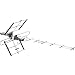 Produktbild One for All SV 9357 Mono TV-Antenne, außen (DAB, DAB+, DVB-T, DVB-T2, 420 mm, 870 mm, 737 mm) Silber, Schwarz