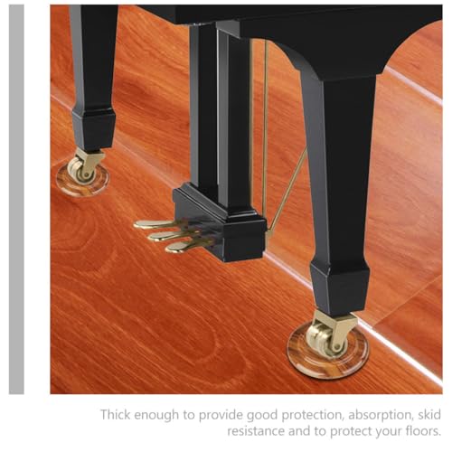 Almohadillas de algodón ABS y EVA para pies de piano con base protectora de suelo 5