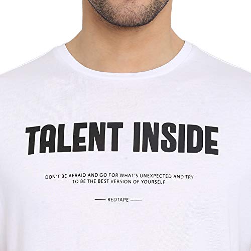 Image of Red Tape Men's Printed Regular Fit T-Shirt