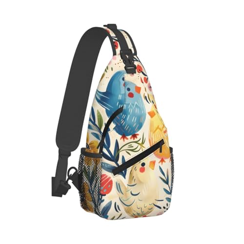 Bolso bandolera con diseño de gallo para mujer y hombre miniatura 2