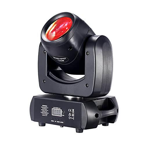 120W Moving Head Spot Dj Lighting, Roto Prism Led Beam Moving Head Lights, 8 Gobo 8 Colors Dmx 512 12Ch Sound For Disco Party Stage Lighting #TOP2