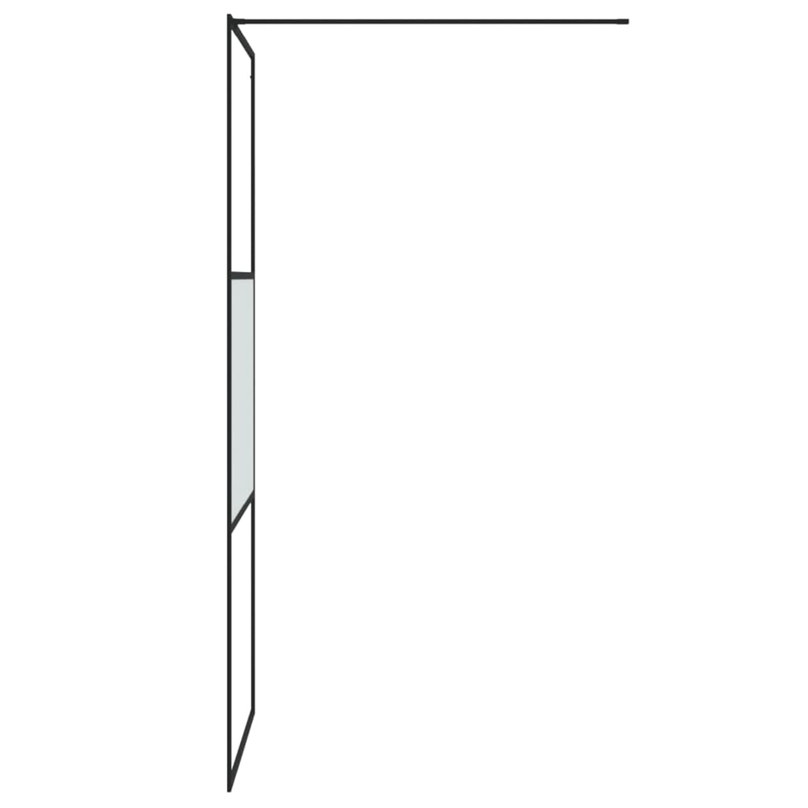 ShGaxin Mampara de Ducha Vidrio ESG semiesmerilado Negro 80x195 cm, Mampara Bañera, Mampara Baño Ducha, Cabina De Ducha, Mampara Baño 152105