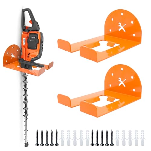 LETKEYS Garage Organizer Trimmer Rack, 2 Pack Weed Eater Hanger
