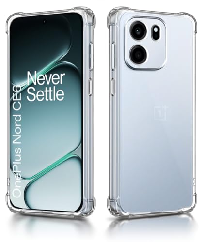 Image of WOW IMAGINE Clear Back Cover Case for 1+ OnePlus Nord CE 6 5G | Shockproof Soft TPU Case | Cushioned Edges for Ultimate Protection Back Cover Case - Transparent